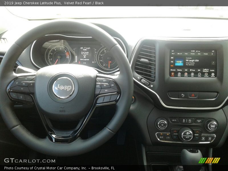 Velvet Red Pearl / Black 2019 Jeep Cherokee Latitude Plus