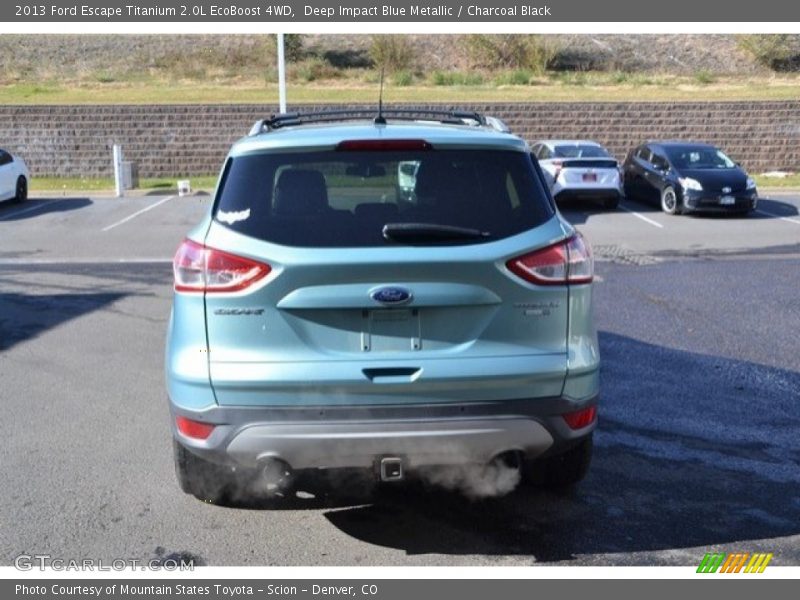 Deep Impact Blue Metallic / Charcoal Black 2013 Ford Escape Titanium 2.0L EcoBoost 4WD
