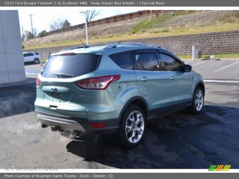 Deep Impact Blue Metallic / Charcoal Black 2013 Ford Escape Titanium 2.0L EcoBoost 4WD