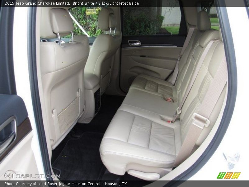 Bright White / Black/Light Frost Beige 2015 Jeep Grand Cherokee Limited