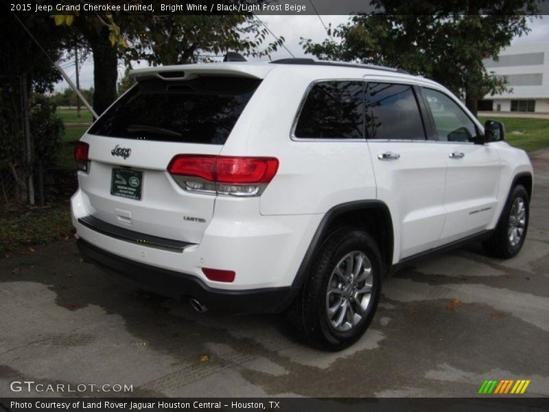 Bright White / Black/Light Frost Beige 2015 Jeep Grand Cherokee Limited