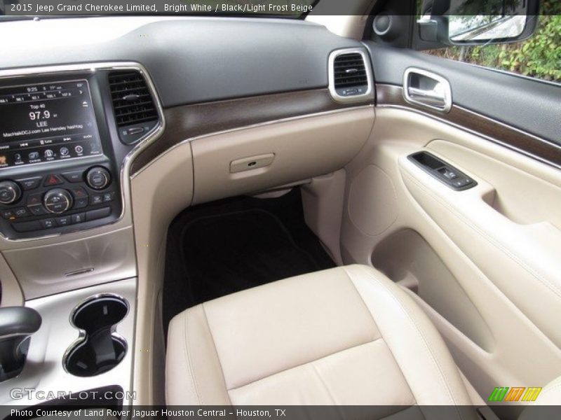 Bright White / Black/Light Frost Beige 2015 Jeep Grand Cherokee Limited