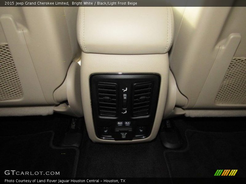 Bright White / Black/Light Frost Beige 2015 Jeep Grand Cherokee Limited