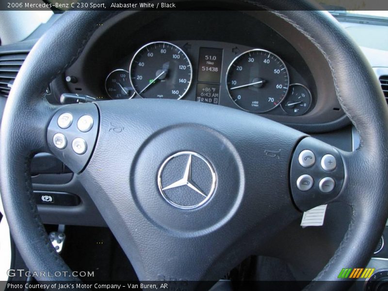 Alabaster White / Black 2006 Mercedes-Benz C 230 Sport