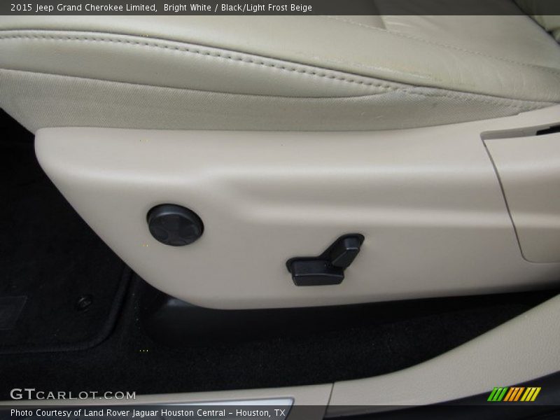 Bright White / Black/Light Frost Beige 2015 Jeep Grand Cherokee Limited