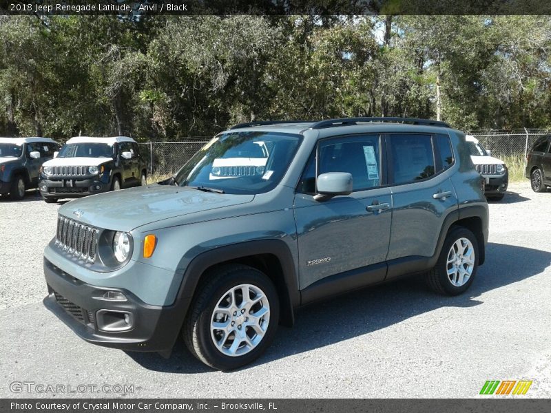 Anvil / Black 2018 Jeep Renegade Latitude