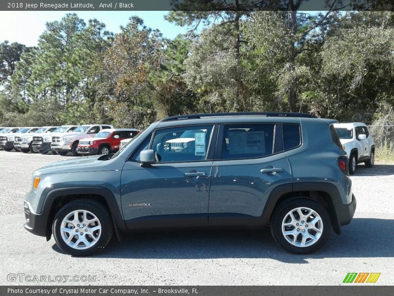 Anvil / Black 2018 Jeep Renegade Latitude