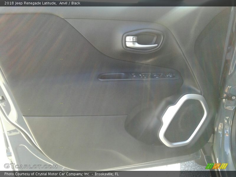 Anvil / Black 2018 Jeep Renegade Latitude