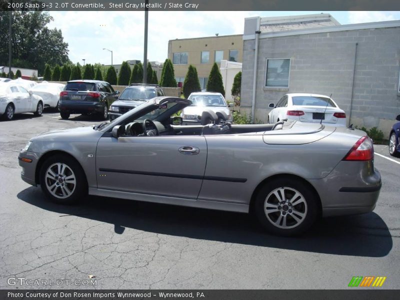 Steel Gray Metallic / Slate Gray 2006 Saab 9-3 2.0T Convertible