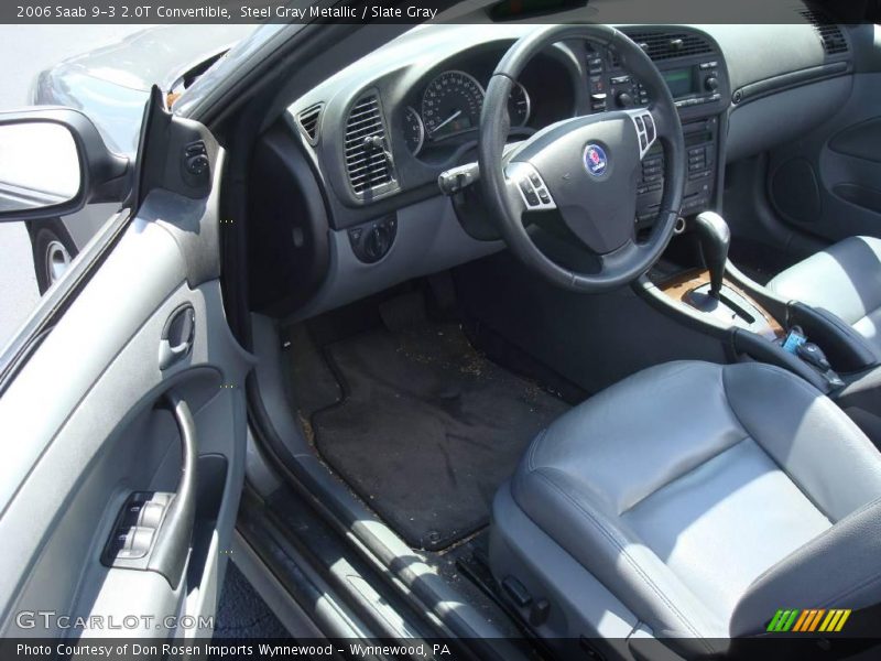 Steel Gray Metallic / Slate Gray 2006 Saab 9-3 2.0T Convertible