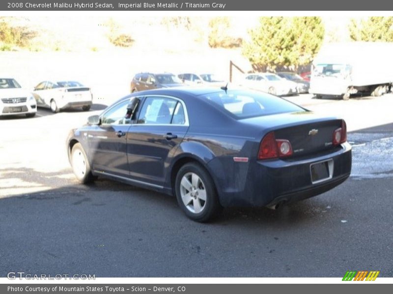 Imperial Blue Metallic / Titanium Gray 2008 Chevrolet Malibu Hybrid Sedan