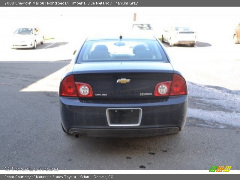Imperial Blue Metallic / Titanium Gray 2008 Chevrolet Malibu Hybrid Sedan