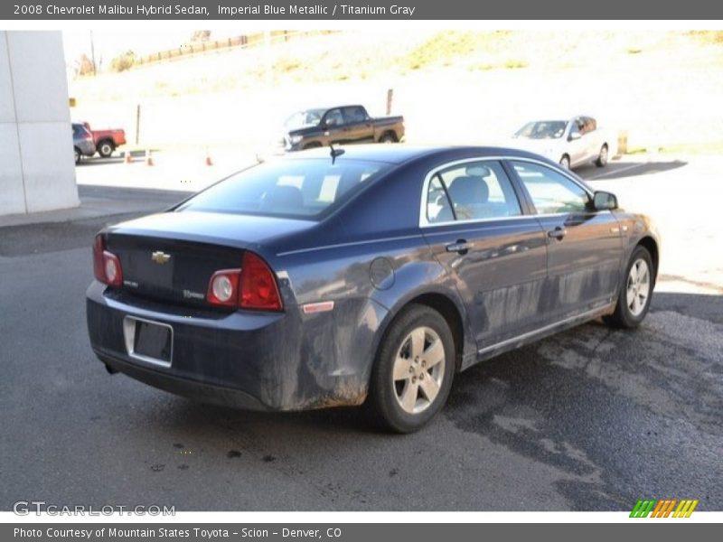 Imperial Blue Metallic / Titanium Gray 2008 Chevrolet Malibu Hybrid Sedan
