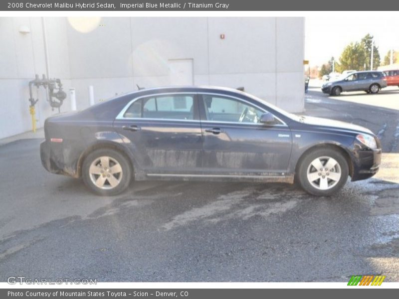 Imperial Blue Metallic / Titanium Gray 2008 Chevrolet Malibu Hybrid Sedan