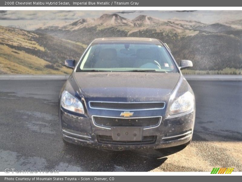 Imperial Blue Metallic / Titanium Gray 2008 Chevrolet Malibu Hybrid Sedan