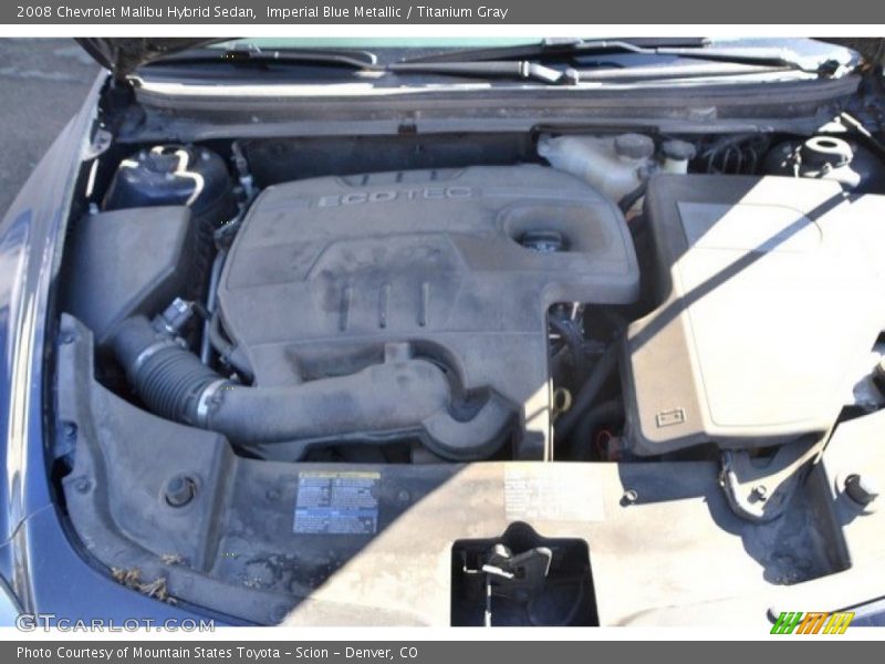 Imperial Blue Metallic / Titanium Gray 2008 Chevrolet Malibu Hybrid Sedan