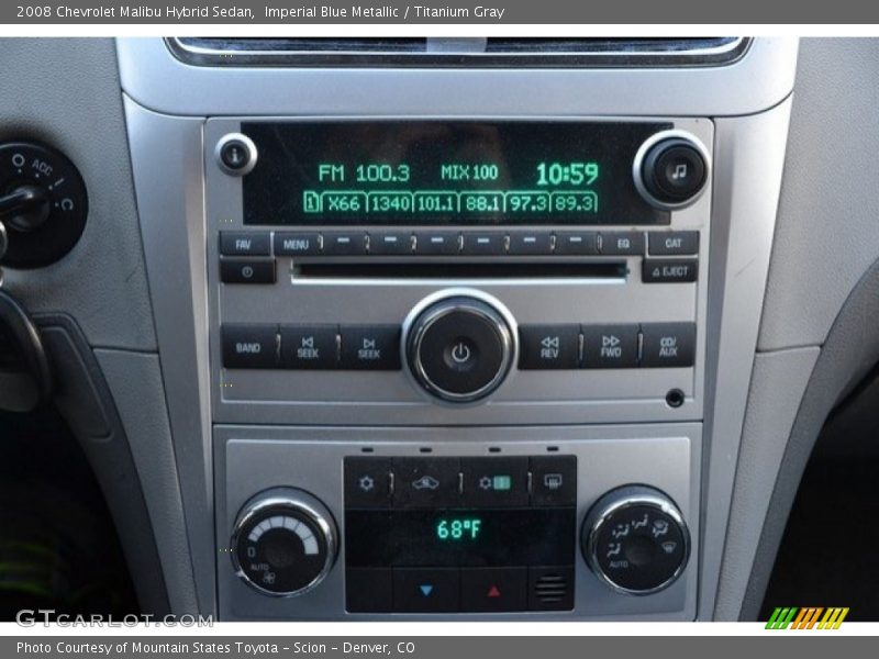 Imperial Blue Metallic / Titanium Gray 2008 Chevrolet Malibu Hybrid Sedan