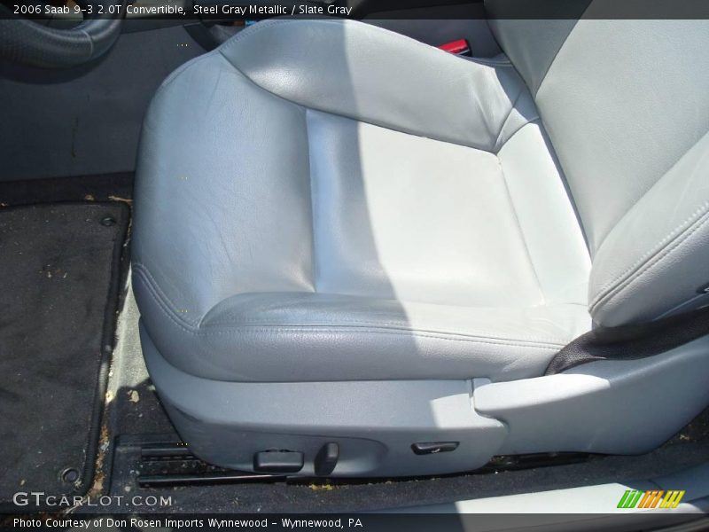 Steel Gray Metallic / Slate Gray 2006 Saab 9-3 2.0T Convertible