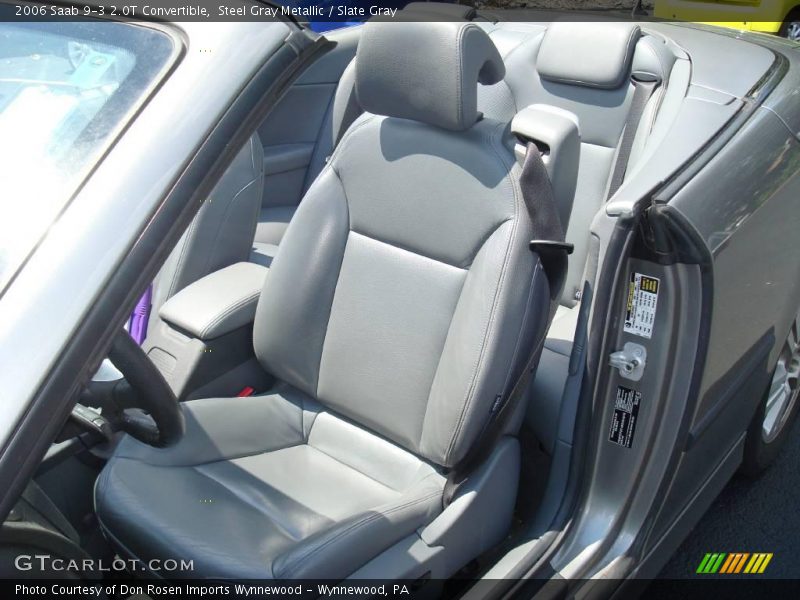 Steel Gray Metallic / Slate Gray 2006 Saab 9-3 2.0T Convertible