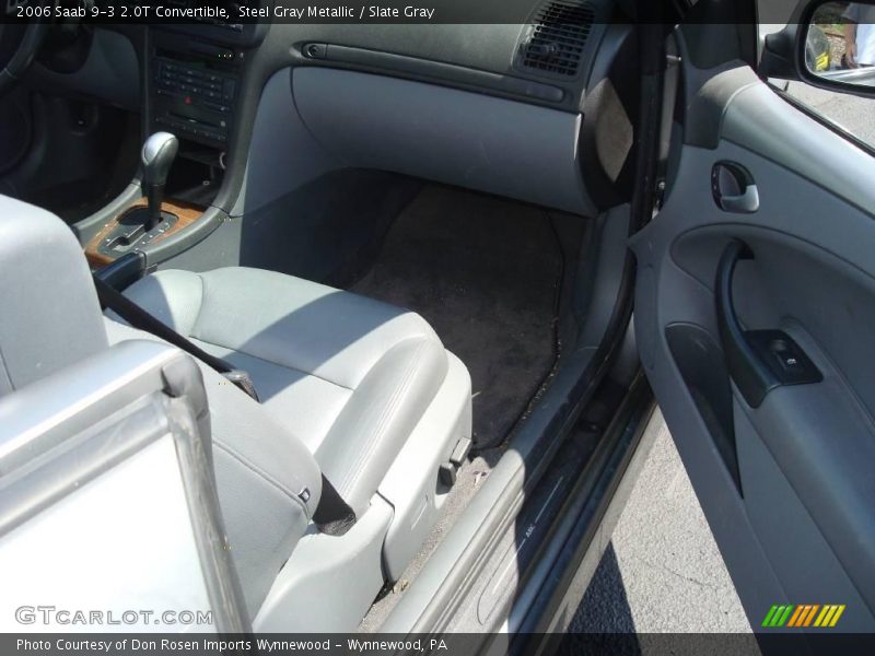 Steel Gray Metallic / Slate Gray 2006 Saab 9-3 2.0T Convertible