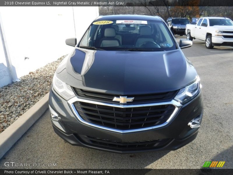 Nightfall Gray Metallic / Medium Ash Gray 2018 Chevrolet Equinox LS