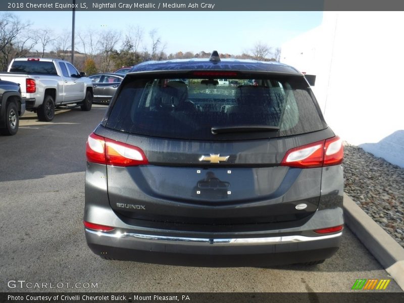 Nightfall Gray Metallic / Medium Ash Gray 2018 Chevrolet Equinox LS