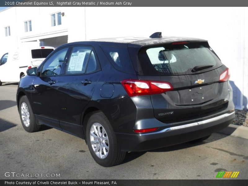 Nightfall Gray Metallic / Medium Ash Gray 2018 Chevrolet Equinox LS