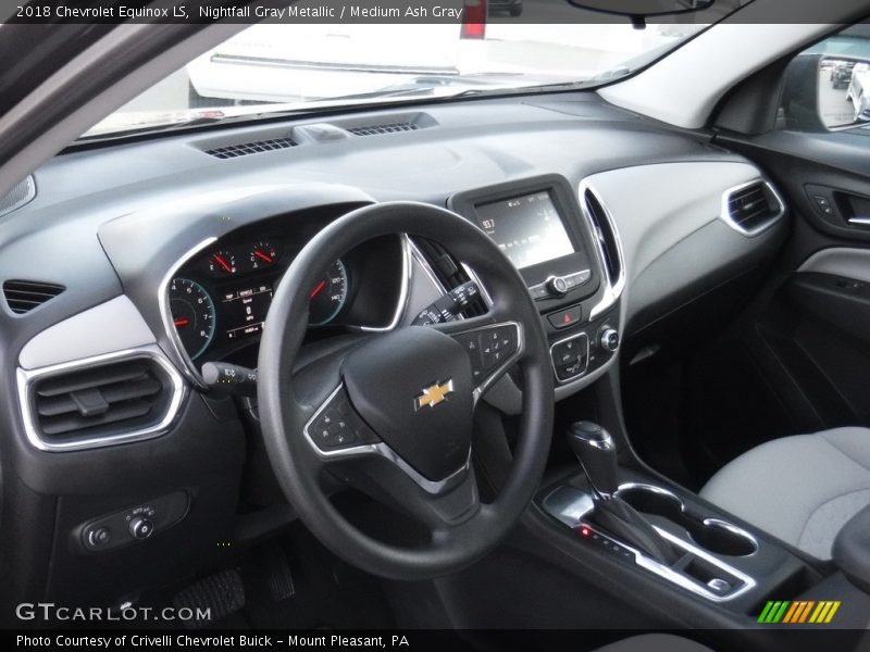 Nightfall Gray Metallic / Medium Ash Gray 2018 Chevrolet Equinox LS