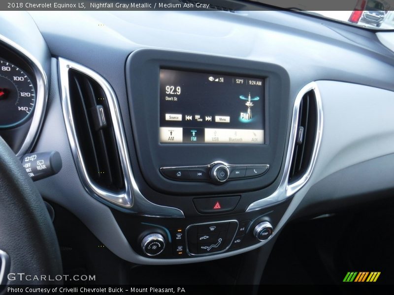 Nightfall Gray Metallic / Medium Ash Gray 2018 Chevrolet Equinox LS