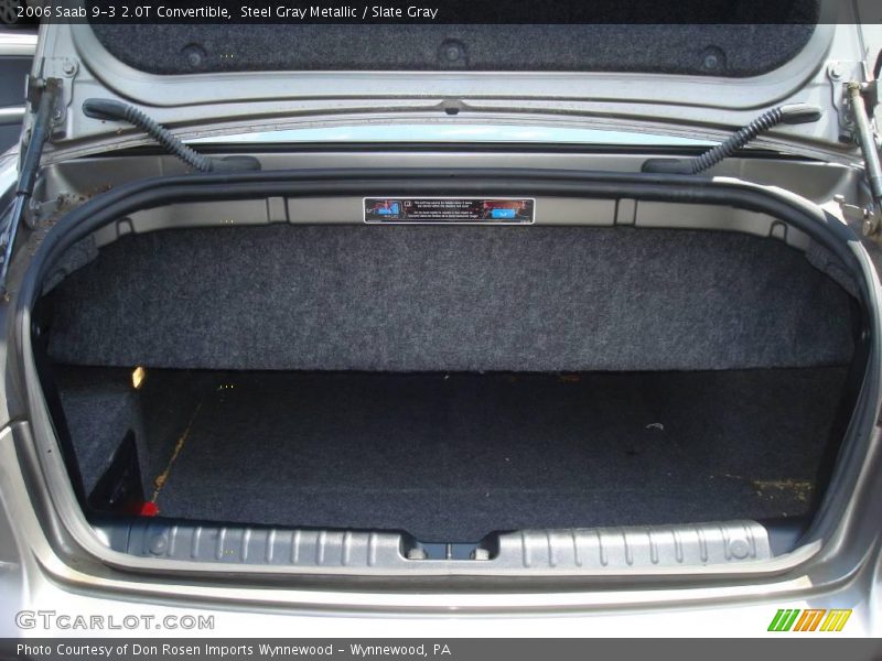 Steel Gray Metallic / Slate Gray 2006 Saab 9-3 2.0T Convertible