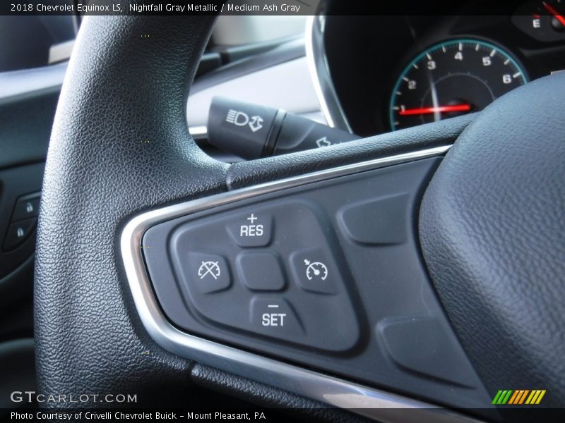 Nightfall Gray Metallic / Medium Ash Gray 2018 Chevrolet Equinox LS