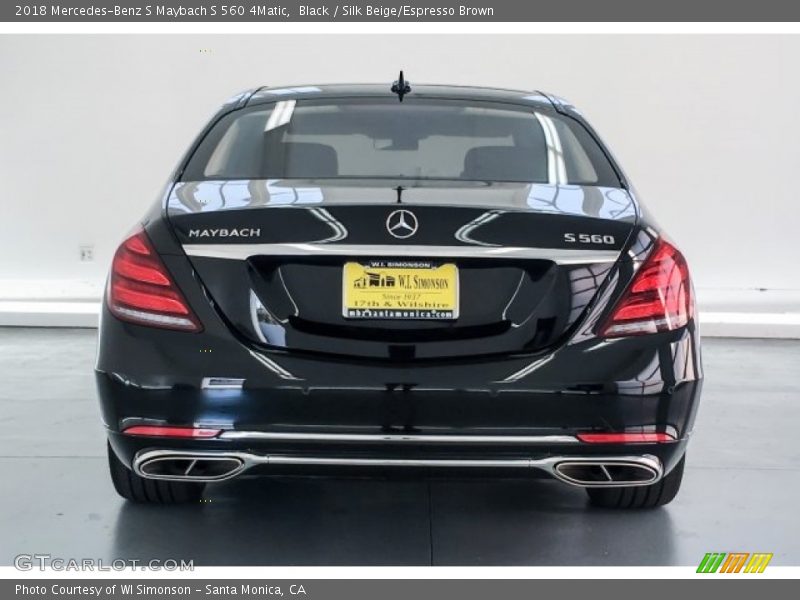 Black / Silk Beige/Espresso Brown 2018 Mercedes-Benz S Maybach S 560 4Matic