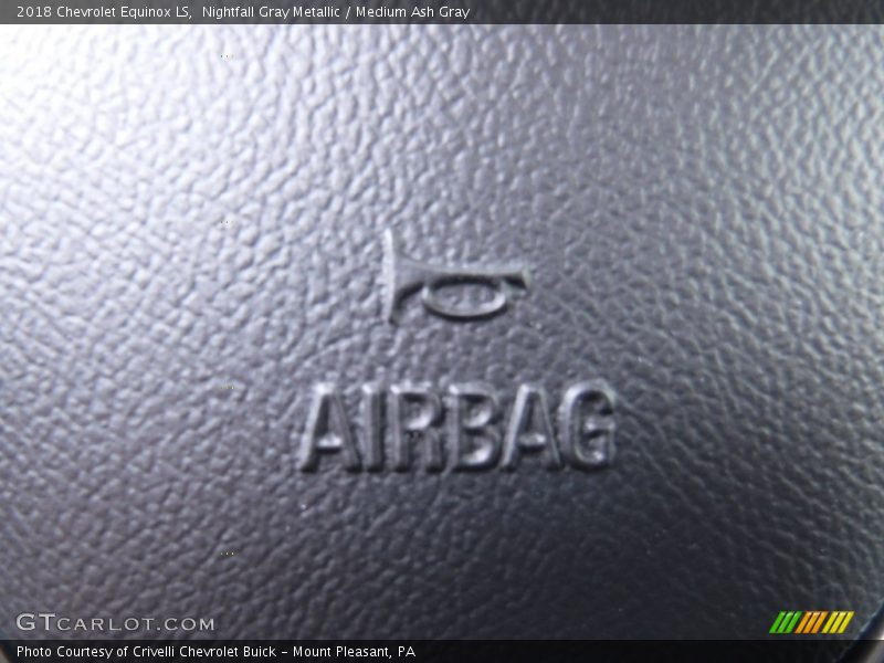 Nightfall Gray Metallic / Medium Ash Gray 2018 Chevrolet Equinox LS