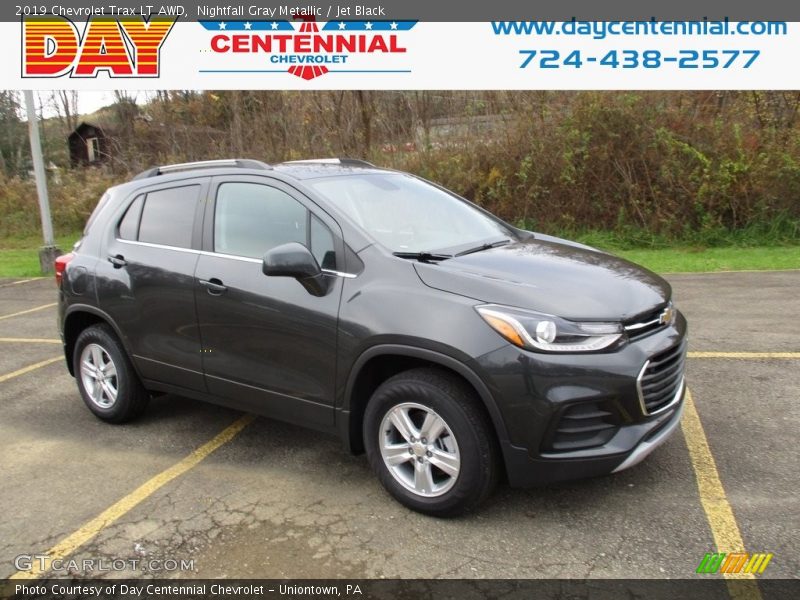 Nightfall Gray Metallic / Jet Black 2019 Chevrolet Trax LT AWD