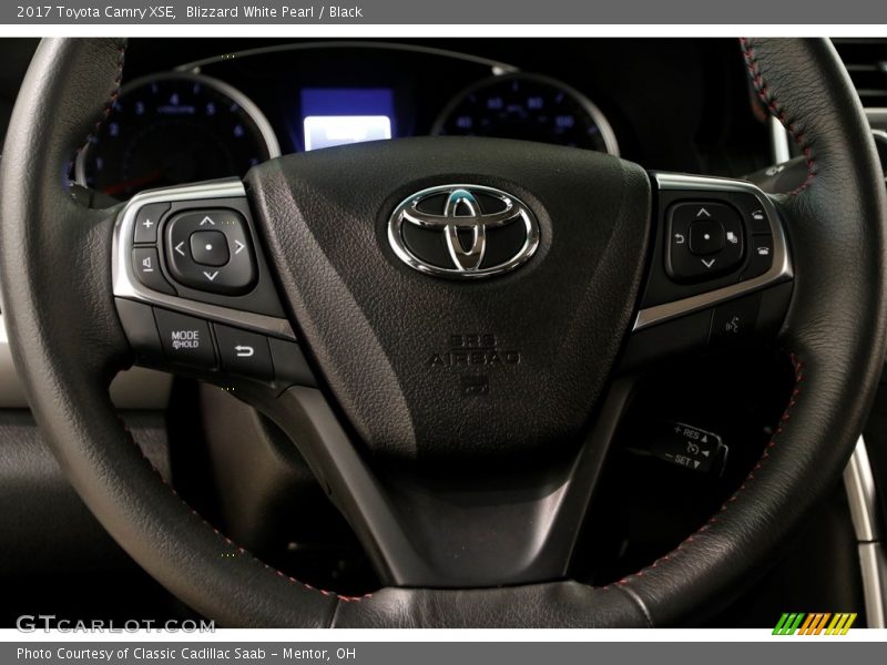 Blizzard White Pearl / Black 2017 Toyota Camry XSE