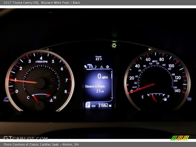 Blizzard White Pearl / Black 2017 Toyota Camry XSE