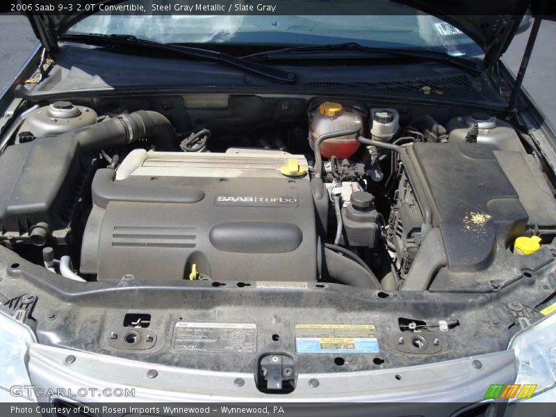 Steel Gray Metallic / Slate Gray 2006 Saab 9-3 2.0T Convertible