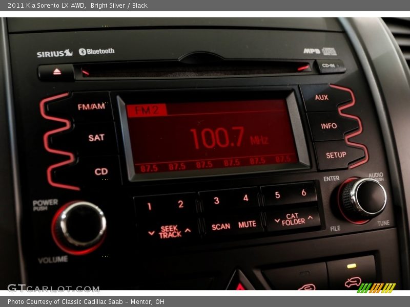 Bright Silver / Black 2011 Kia Sorento LX AWD
