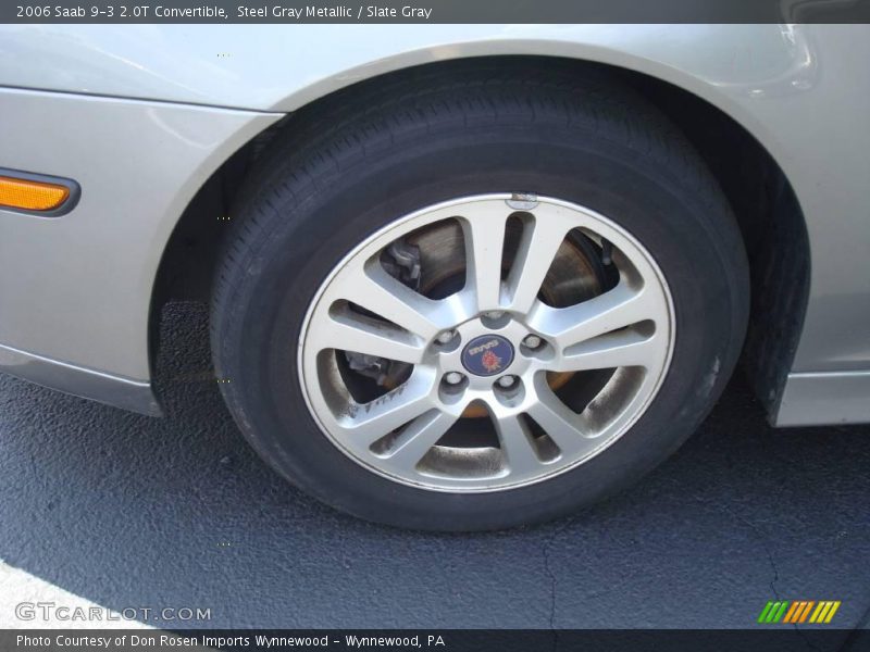 Steel Gray Metallic / Slate Gray 2006 Saab 9-3 2.0T Convertible