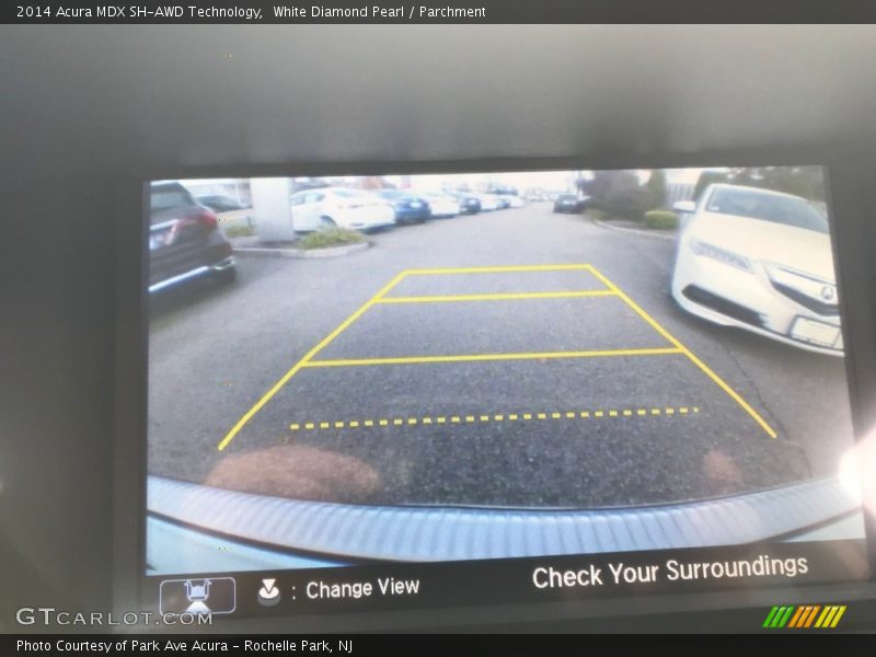 White Diamond Pearl / Parchment 2014 Acura MDX SH-AWD Technology