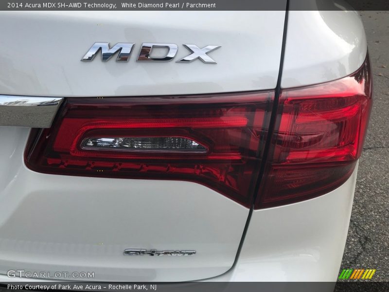 White Diamond Pearl / Parchment 2014 Acura MDX SH-AWD Technology