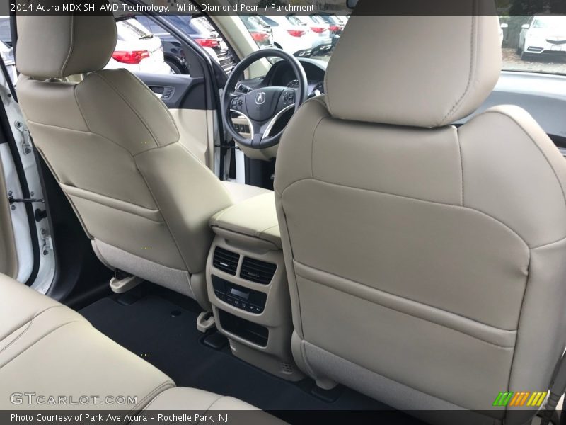 White Diamond Pearl / Parchment 2014 Acura MDX SH-AWD Technology