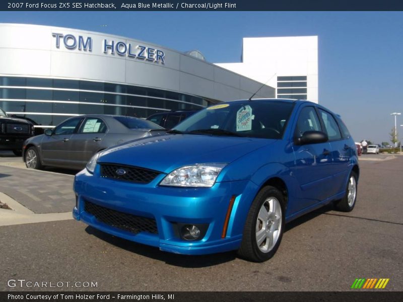 Aqua Blue Metallic / Charcoal/Light Flint 2007 Ford Focus ZX5 SES Hatchback
