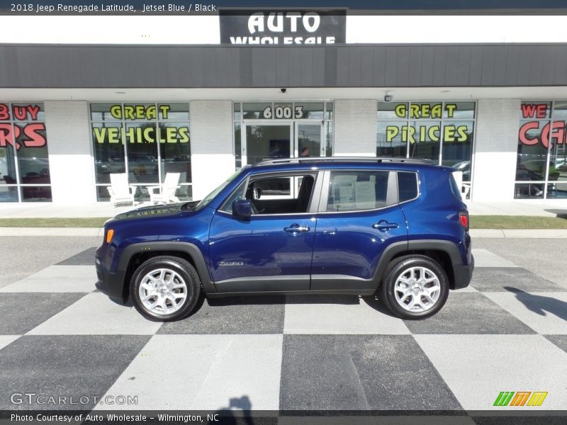 Jetset Blue / Black 2018 Jeep Renegade Latitude