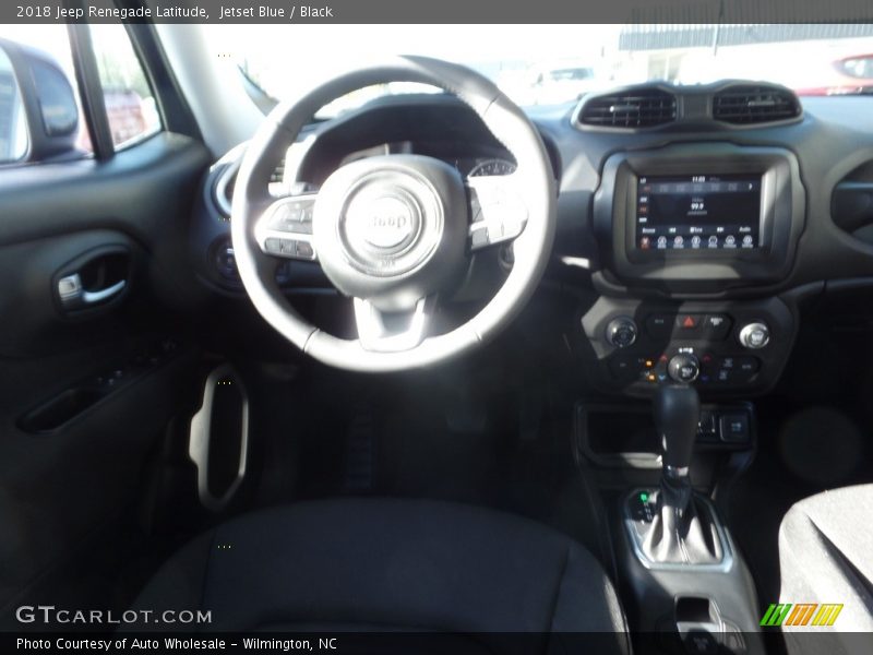 Jetset Blue / Black 2018 Jeep Renegade Latitude