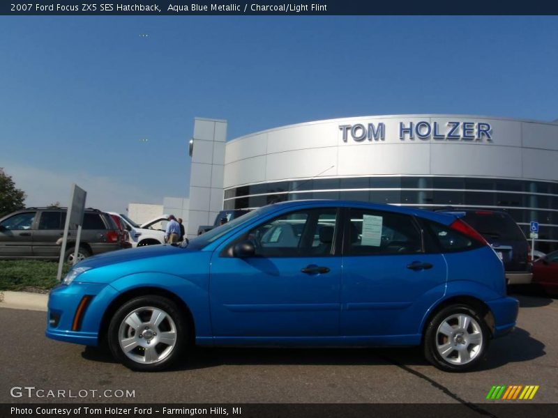 Aqua Blue Metallic / Charcoal/Light Flint 2007 Ford Focus ZX5 SES Hatchback