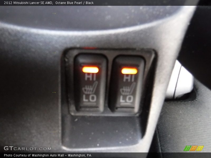 Octane Blue Pearl / Black 2012 Mitsubishi Lancer SE AWD