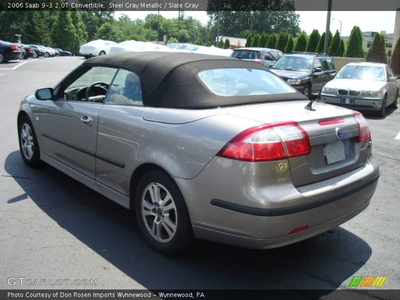 Steel Gray Metallic / Slate Gray 2006 Saab 9-3 2.0T Convertible