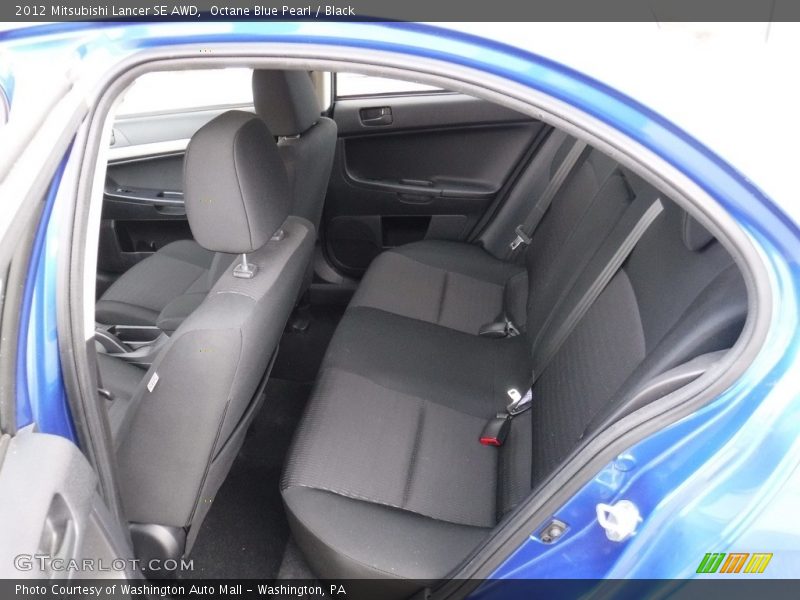 Octane Blue Pearl / Black 2012 Mitsubishi Lancer SE AWD