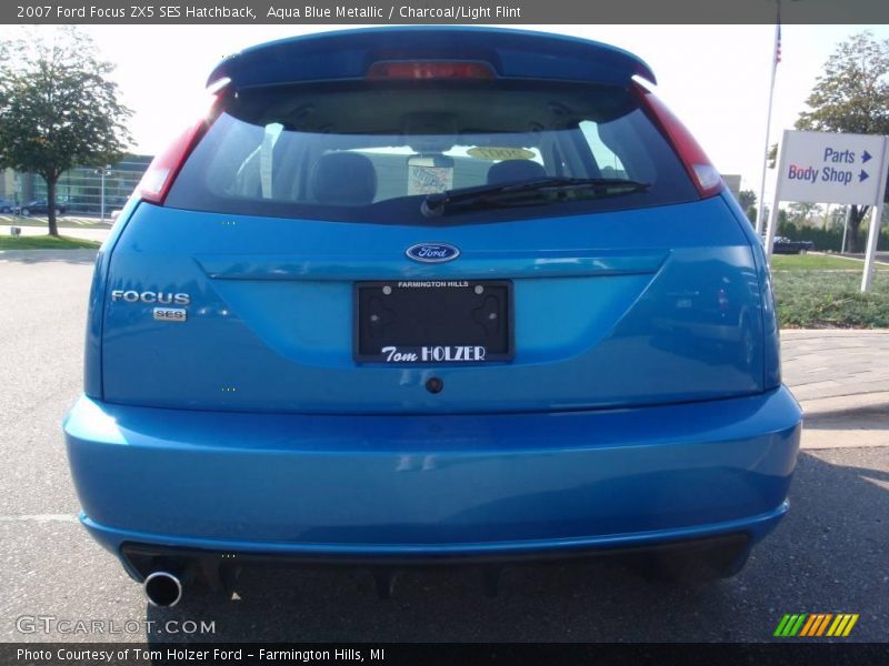 Aqua Blue Metallic / Charcoal/Light Flint 2007 Ford Focus ZX5 SES Hatchback